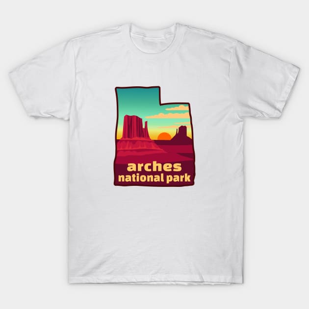 Arches National Park Utah T-Shirt by heybert00